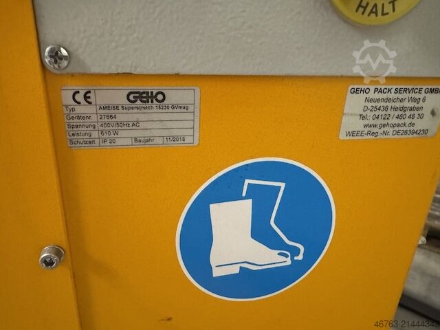 Palettenwickler offener Drehteller Jungheinrich Ameise Superstretch 152 30 GV mas3Ph