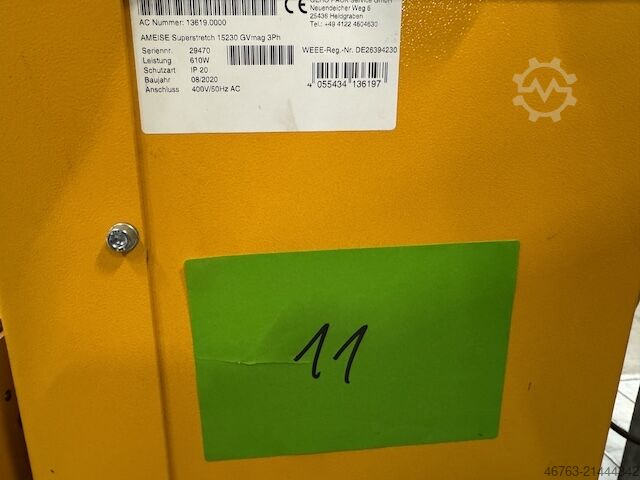 Palettenwickler offener Drehteller Jungheinrich Ameise Superstretch 152 30 GV mas3Ph