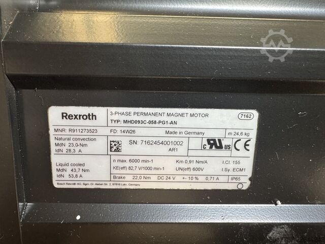 Servomotor Bosch Rexroth / Indramat MHD093C-058-PG1 MHD093C-058-PG1-AN