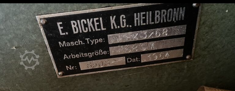 Nut- und Perforiermaschine E. Bickel HK 3/68