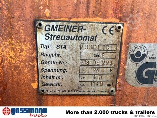 Roll-off container  STA 4000 LTC, Salzstreuer ca.4m³, Abrollaufnahme!