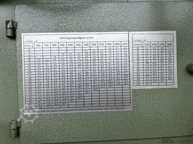 Drechselmaschine / Drehbank Jos. Ackermann T280x1350
