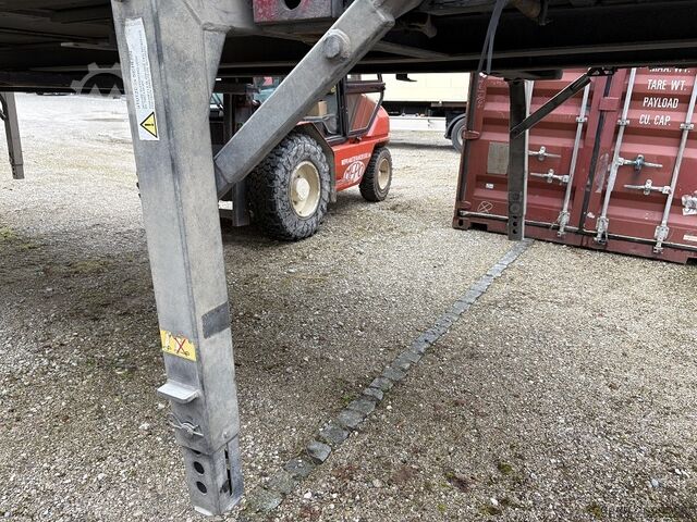 Swap body with flatbed & tarpaulin Wecon BDF 7,82m 3m Innenhöhe Hubdach Verzinkt