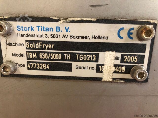 Marel Öl-Friteuse Stork GoldFryer TBM630/5000TH