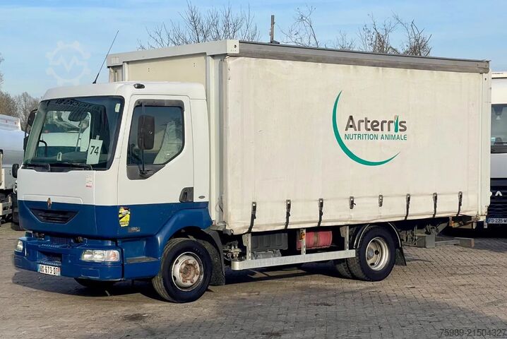 Schiebeplane Renault Midlum 180 11,9t  Manual.  490026 km, MOT 02-04...