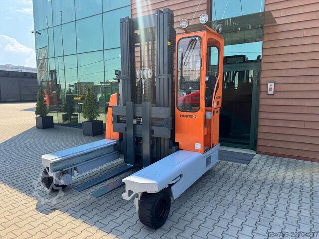 4-way forklift Hubtex DQ45 G //LPG//Triple//Only 1116 hours !