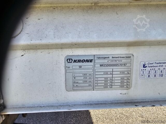 2013 KRONE SD | Schiebedach | KRONE/VALKX Achsen | Niederländischer Auflieger | APK bis 11.07.2026. KRONE SD| SLIDING ROOF |  KRONE/VALKX AXLES| DUTCH TR...