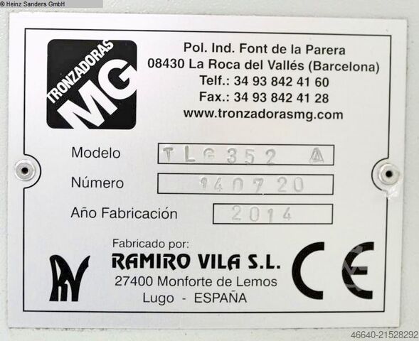 Alu-Kreissäge TRONZADORAS MG TLG-352-A