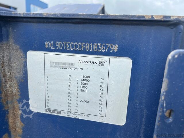 Containertransport D-TEC CONTAINERCARRIER VCC 45 FT Container Chassis / ...