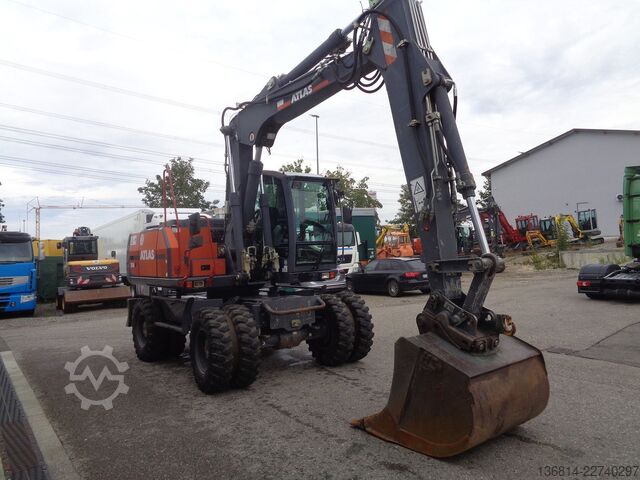 Mobilbagger ATLAS 150W Lehnhoff MS10-3 + Schaufel Klima