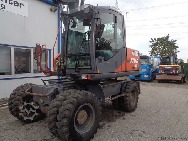 Mobilbagger ATLAS 150W Lehnhoff MS10-3 + Schaufel Klima