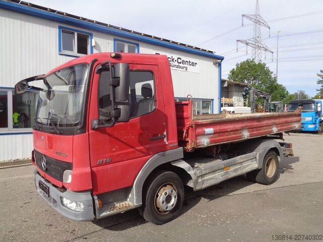 Transporter mit Kipper MERCEDES-BENZ Atego 816 K Blatt EU4 Meiller Kipper