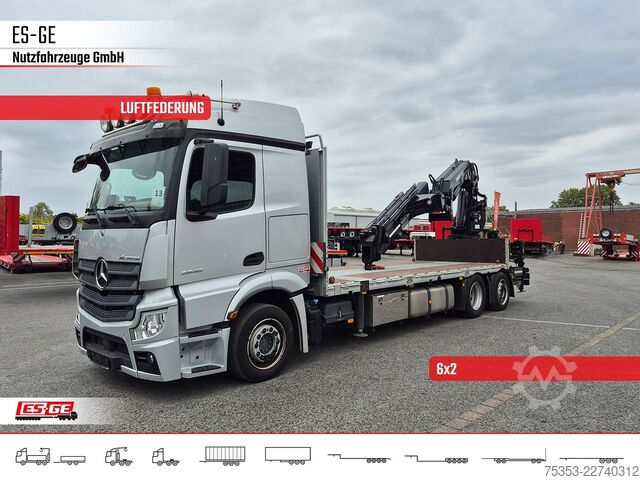 LKW mit Pritsche (offen) MERCEDES-BENZ 2546 L 6X2 ACTROS, Pritsche, MKG HLK 531