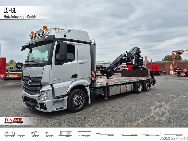LKW mit Pritsche (offen) MERCEDES-BENZ 2546 L 6X2 ACTROS, Pritsche, MKG HLK 531