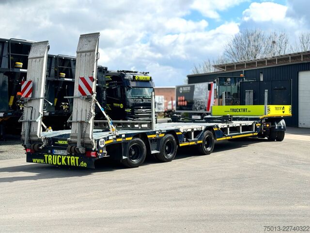 Tieflader-Sattelauflieger GOLDHOFER Tele, Radmulden, Baggerstielmulde, MIETEN?