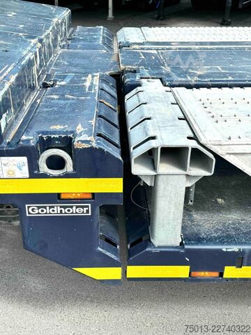 Tieflader-Sattelauflieger GOLDHOFER Tele, Radmulden, Baggerstielmulde, MIETEN?
