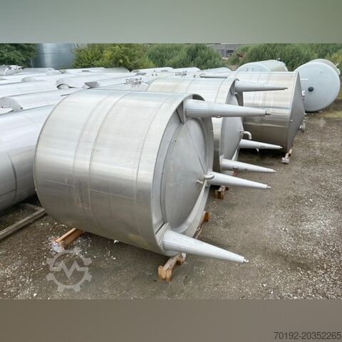 15,000 liter vertical storage tank made of V2A stainless steel Goavec S17221