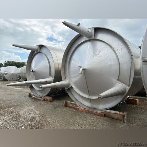 15,000 liter vertical storage tank made of V2A stainless steel Goavec S17221