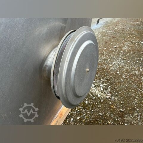 15,000 liter vertical storage tank made of V2A stainless steel Goavec S17221