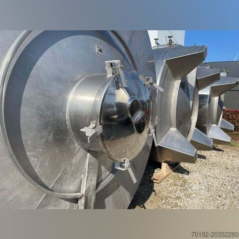 16,000 liter heatable storage tank made of V2A stainless steel S17021