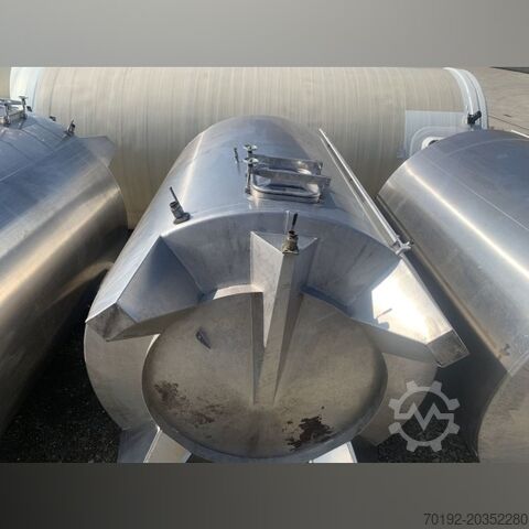 16,000 liter heatable storage tank made of V2A stainless steel S17021
