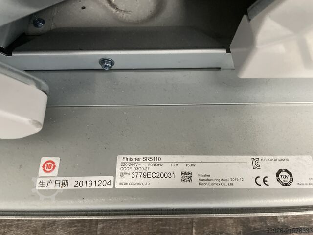 Digitaldruckmaschine Ricoh Pro 8300s incl. Finisher SR5110, Vacuum Feed LCIT RT5120