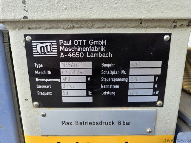 Breitbandschleifmaschine OTT MEGA TR11