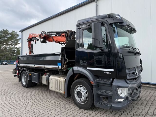 Tipper truck MERCEDES-BENZ MB 1833 LK Atlas Kran 126.3E Funk 2xAHK