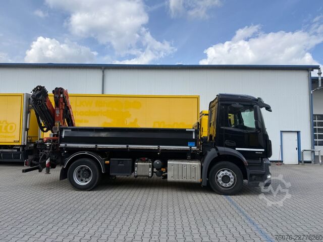 Tipper truck MERCEDES-BENZ MB 1833 LK Atlas Kran 126.3E Funk 2xAHK