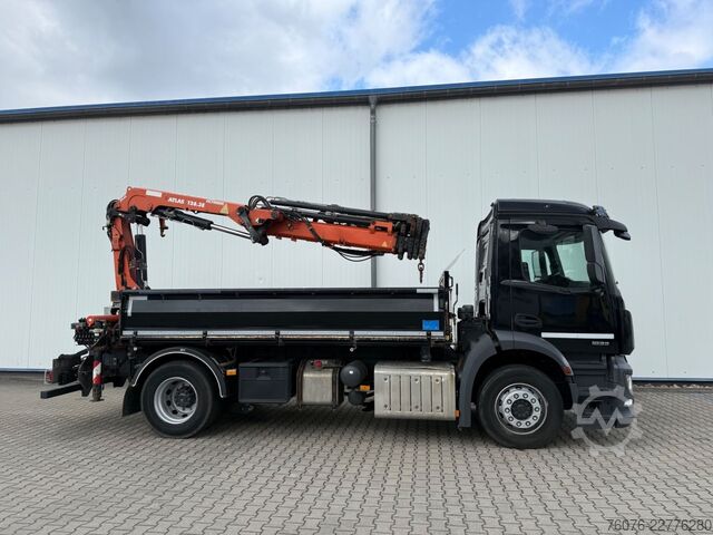 Tipper truck MERCEDES-BENZ MB 1833 LK Atlas Kran 126.3E Funk 2xAHK