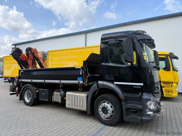 Tipper truck MERCEDES-BENZ MB 1833 LK Atlas Kran 126.3E Funk 2xAHK