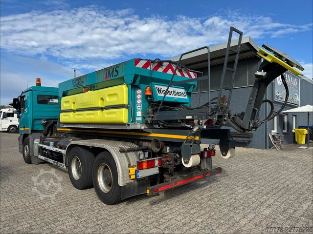 Truck mounted crane MERCEDES-BENZ 2632 Actros 6x4 Meiller Abroller KRAN Salzstreu