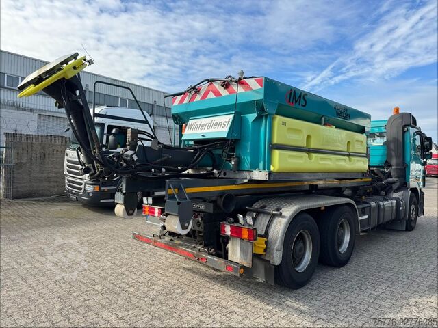 Truck mounted crane MERCEDES-BENZ 2632 Actros 6x4 Meiller Abroller KRAN Salzstreu