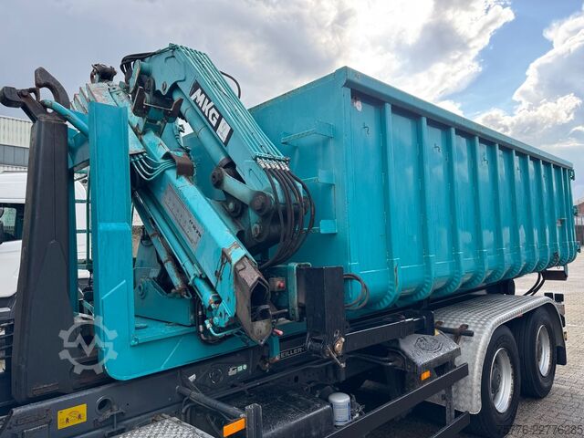Truck mounted crane MERCEDES-BENZ 2632 Actros 6x4 Meiller Abroller KRAN Salzstreu
