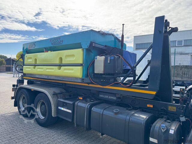 Truck mounted crane MERCEDES-BENZ 2632 Actros 6x4 Meiller Abroller KRAN Salzstreu