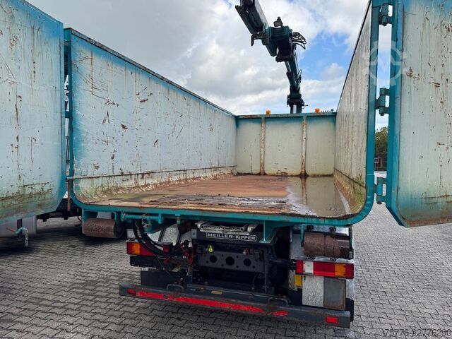 Roll-off tipper truck MERCEDES-BENZ 2632 Actros 6x4 Meiller Abroller KRAN Salzstreu