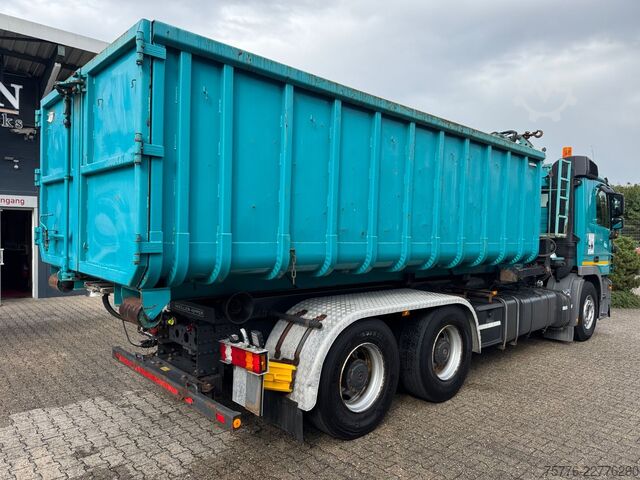 Roll-off tipper truck MERCEDES-BENZ 2632 Actros 6x4 Meiller Abroller KRAN Salzstreu