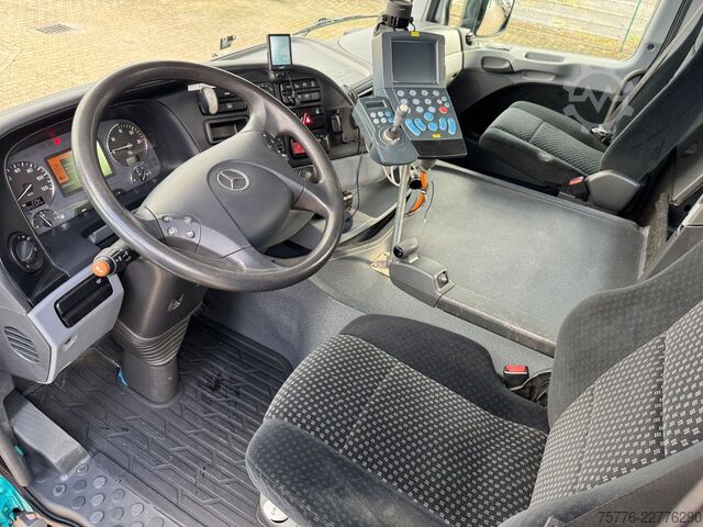 Roll-off tipper truck MERCEDES-BENZ 2632 Actros 6x4 Meiller Abroller KRAN Salzstreu