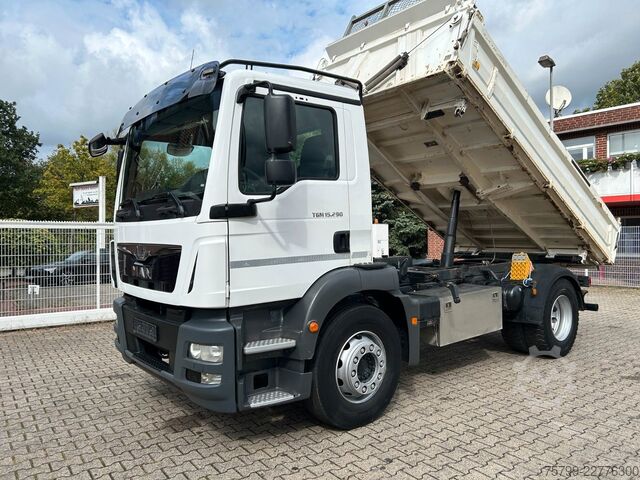 Three-sided tipper truck MAN 15.290 TGM  MEILLER 3Skipper 4x2