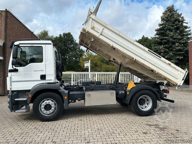 Three-sided tipper truck MAN 15.290 TGM  MEILLER 3Skipper 4x2