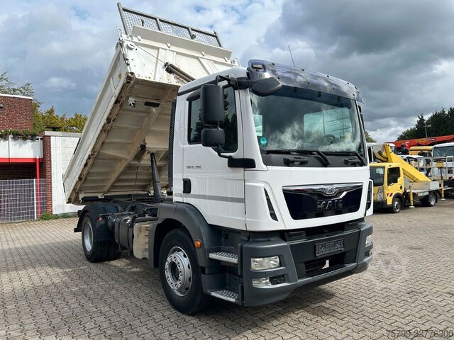 Three-sided tipper truck MAN 15.290 TGM  MEILLER 3Skipper 4x2