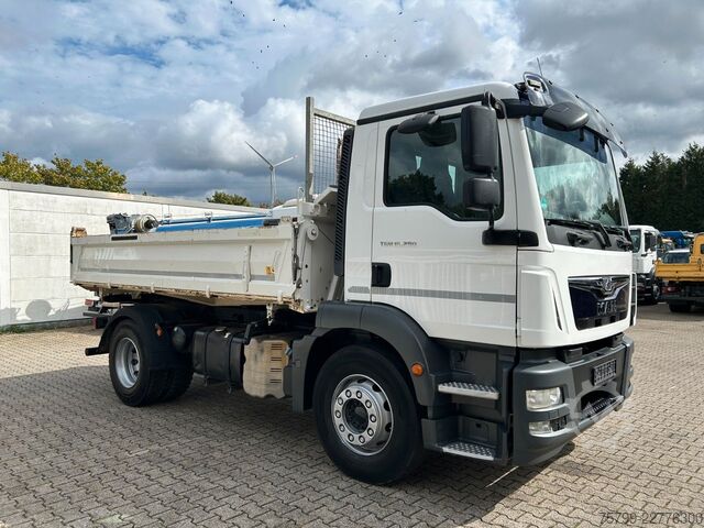 Three-sided tipper truck MAN 15.290 TGM  MEILLER 3Skipper 4x2
