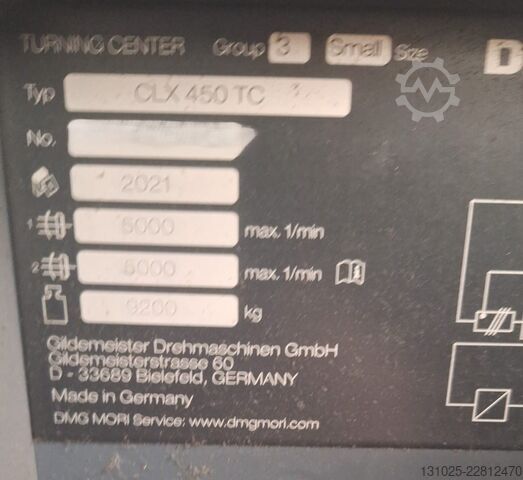 CNC-Dreh- und Fräszentrum DMG MORI CLX 450 TC with Robo2Go