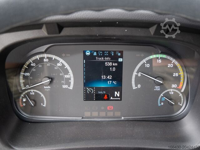 Flatbed truck with tarp Mercedes-Benz Atego 1224 L Curtains LBW, AHK, LED Standh.