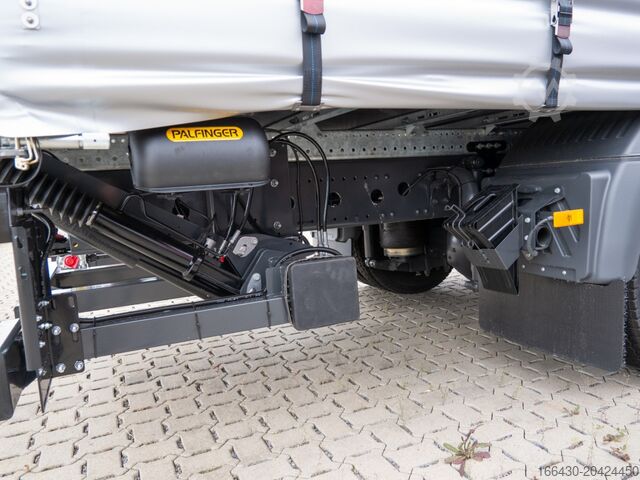 Flatbed truck with tarp Mercedes-Benz Atego 1224 L Curtains LBW, AHK, LED Standh.