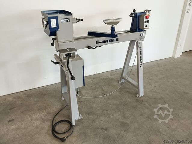 Drechselbank / Drehmaschine HAGER STAR 200 MAX SET