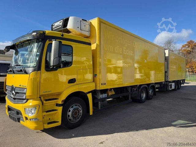 Kühlkoffer-LKW MERCEDES-BENZ ANTOS 2540 L Kühlkoffer 8,2 m LBW 2 T+Anhänger