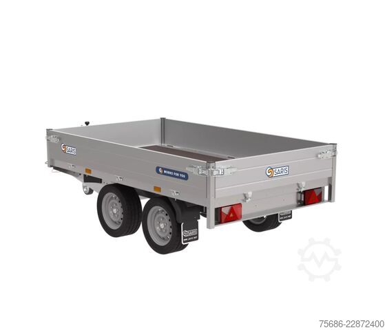 Flatbed open Saris ⭐Hochlader 256x150x30 2000Kg Pritsche⭐