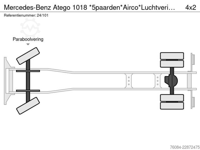 Horse transportation Mercedes-Benz Atego 1018 *5paarden*Airco*Luchtvering A verste...