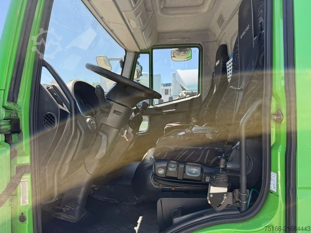 Flatbed truck with tarp IVECO EuroCargo 160 E 28 Pritsche 5,40 m LBW 1,5 T*AHK